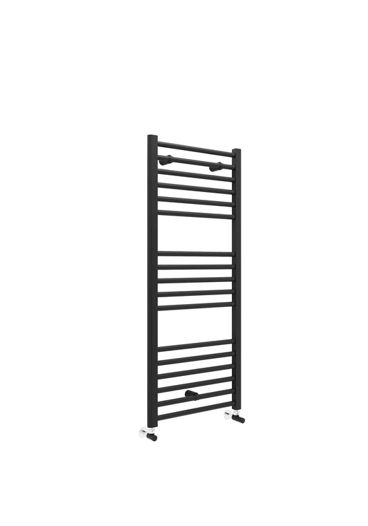 Harper & Brooke Terrano Straight 1200 x 400mm Towel Warmer - Matt Black