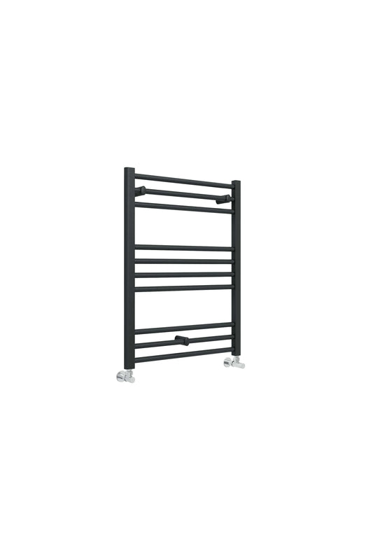 Harper & Brooke Terrano Straight 800 x 600mm Towel Warmer - Anthracite