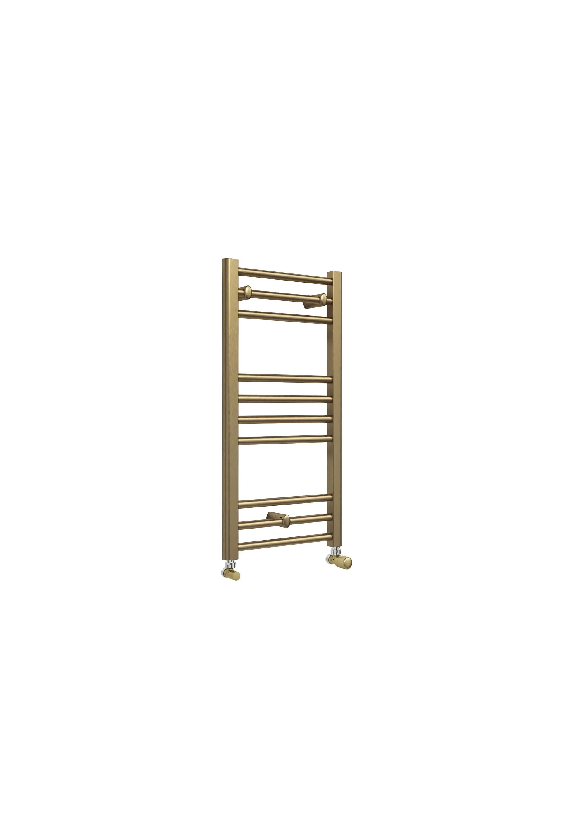 Harper & Brooke Terrano Straight 800 x 400mm Towel Warmer - Brass