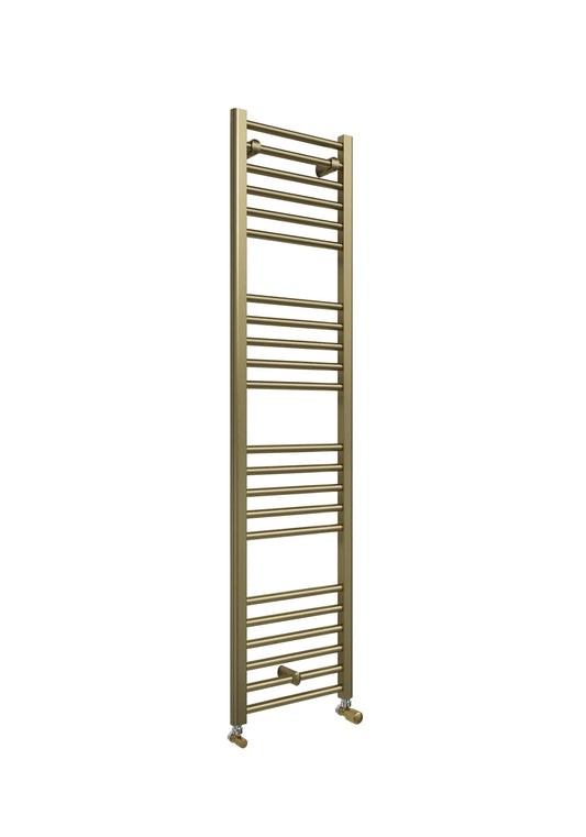 Harper & Brooke Terrano Straight 1600 x 400mm Towel Warmer - Brass