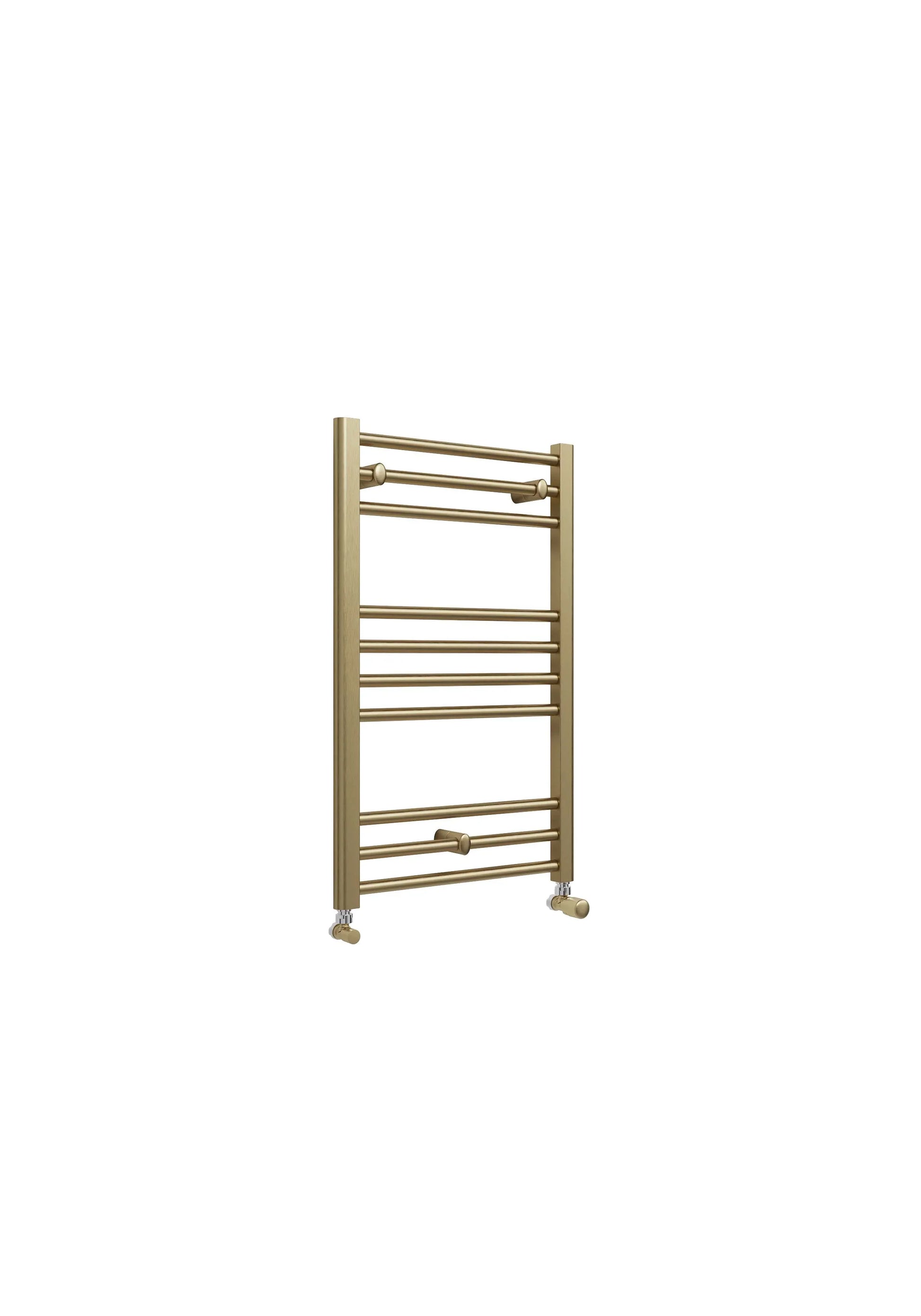 Harper & Brooke Terrano Straight 800 x 500mm Towel Warmer - Brass