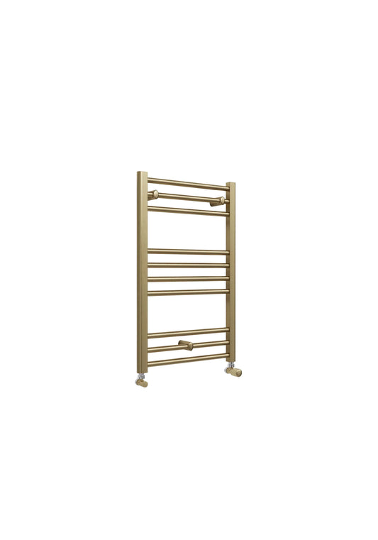 Harper & Brooke Terrano Straight 800 x 500mm Towel Warmer - Brass