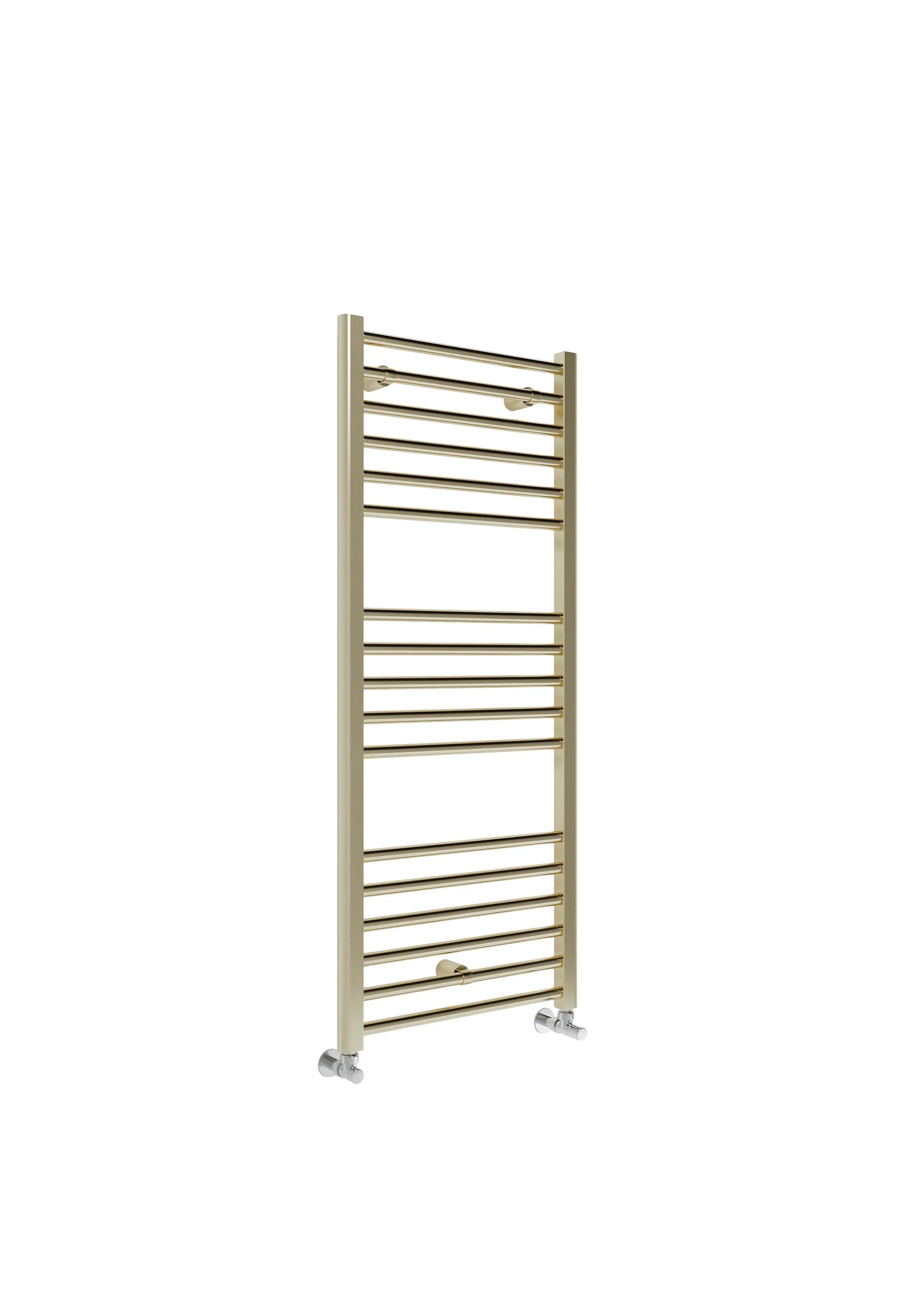 Harper & Brooke Terrano Straight 1200 x 500mm Towel Warmer - Brass