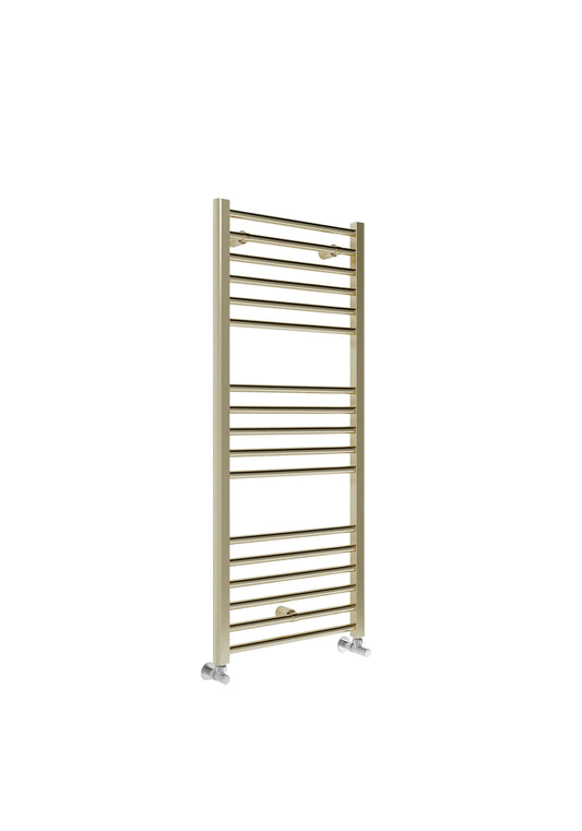 Harper & Brooke Terrano Straight 1200 x 500mm Towel Warmer - Brass