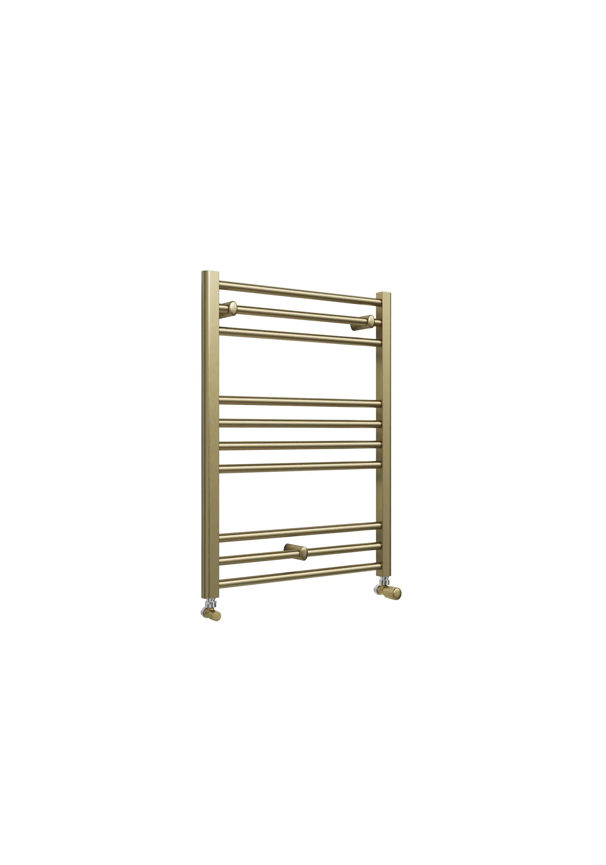 Harper & Brooke Terrano Straight 800 x 600mm Towel Warmer - Brass
