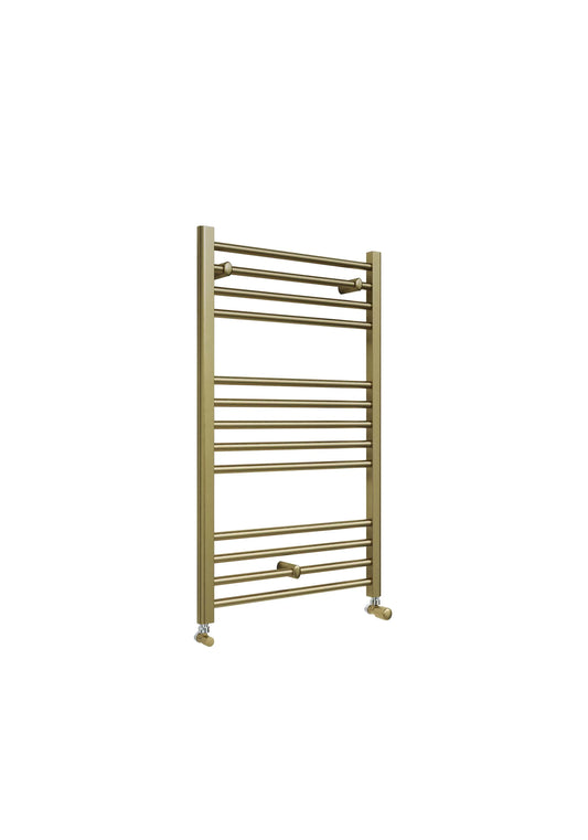 Harper & Brooke Terrano Straight 1000 x 600mm Towel Warmer - Brass