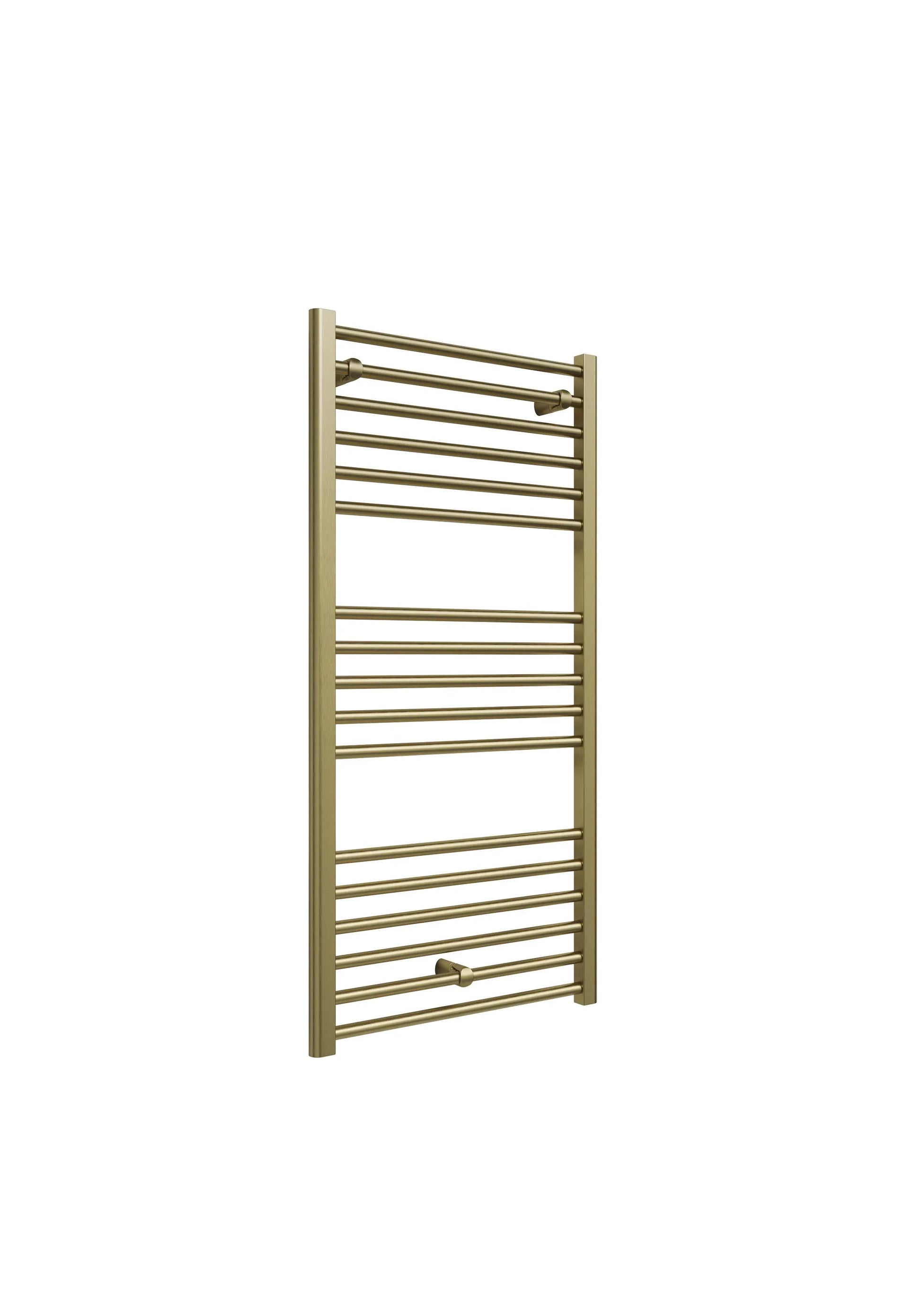 Harper & Brooke Terrano Straight 1200 x 600mm Towel Warmer - Brass
