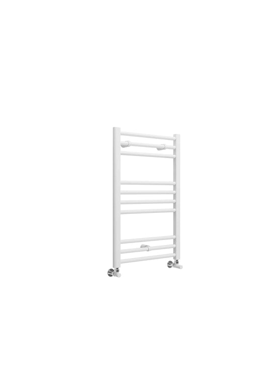 Harper & Brooke Terrano Straight 800 x 500mm Towel Warmer - White