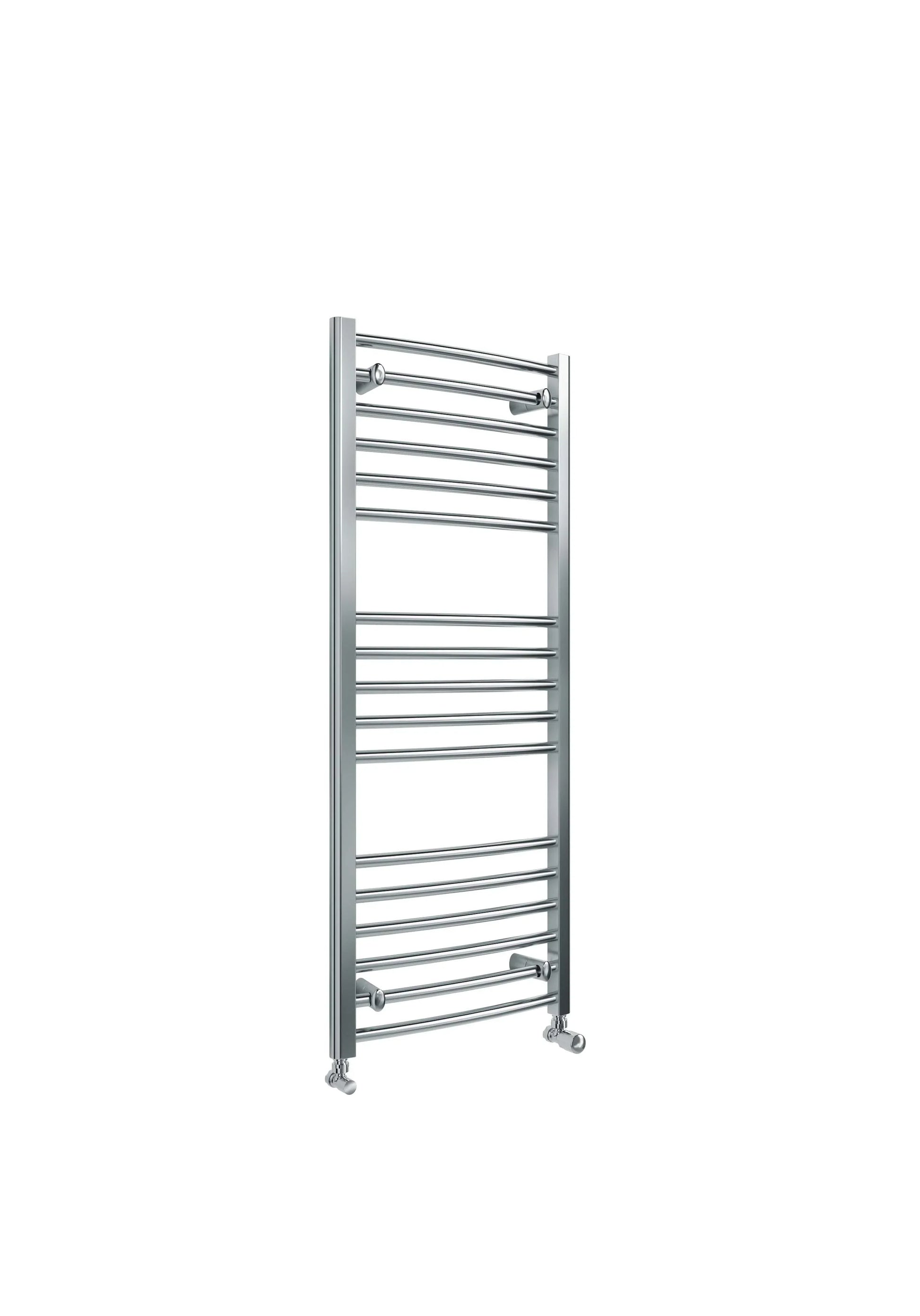 Harper & Brooke Terrano Curved 1200 x 500mm Towel Warmer - Chrome