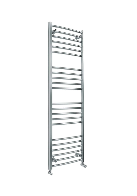 Harper & Brooke Terrano Curved 1600 x 500mm Towel Warmer - Chrome