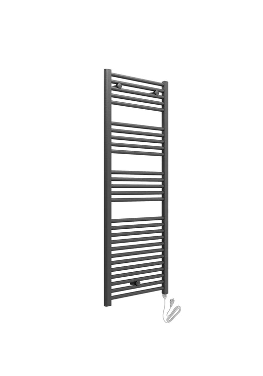 Harper & Brooke Terrano Electric 1375 x 480mm Towel Warmer - Anthracite